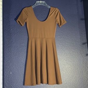Dark Brown Shorter Dress